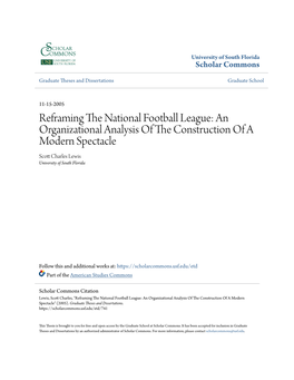 Reframing the National Football League