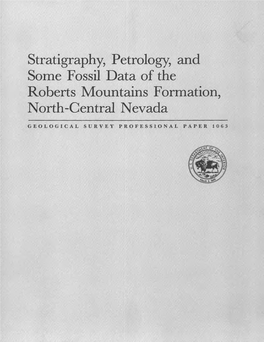 Stratigraphy, Petrology, and Some Fossil Data of the Roberts