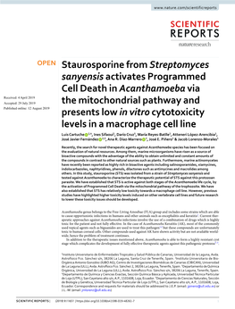 Staurosporine from Streptomyces