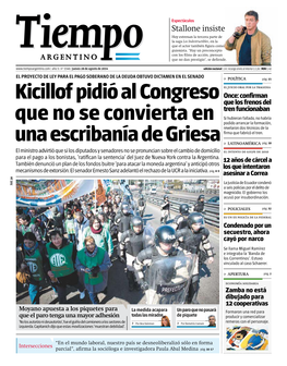 Kicillof Pidió Al Congreso Que No Se Convierta En Una Escribanía De Griesa