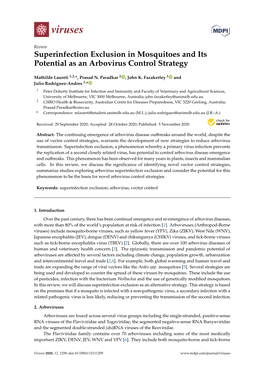 Superinfection Exclusion in Mosquitoes and Its Potential As an Arbovirus Control Strategy