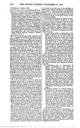 The London Gazette, November 27, 1885