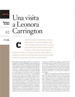 Una Visita a Leonora Carrington