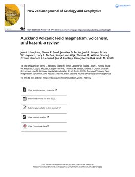 Auckland Volcanic Field Magmatism, Volcanism, and Hazard: a Review