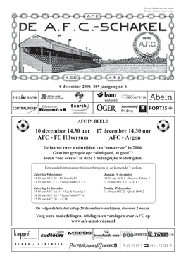 FC Hilversum AFC - Argon