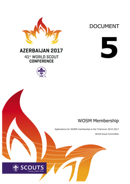 Conference Document 5 – WOSM Membership