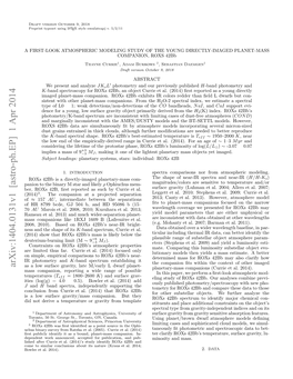 A First-Look Atmospheric Modeling Study of the Young Directly-Imaged