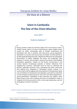 The Fate of the Cham Muslims