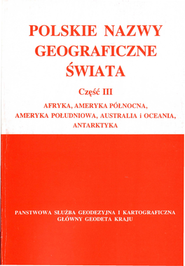 Polskie Nazwy Geograficzne ~ Swiata