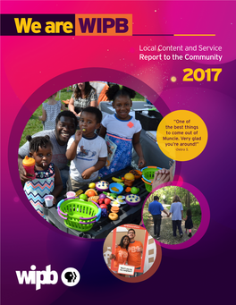 We Are WIPB Local Content and Service Report to the Community 2017