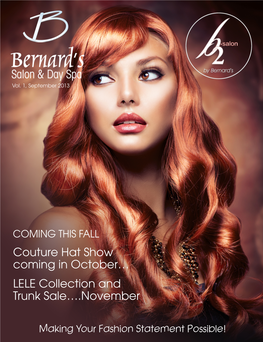 Couture Hat Show Coming in October… LELE Collection and Trunk Sale….November
