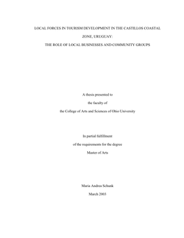 Views with Government Officials at National, Municipal, and Local Levels, the Biosphere Reserve Management Body, Business Associations, and Local Residents