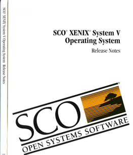 Operating System Release Notes