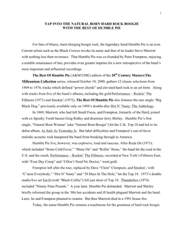 20Th Century Masters Press Release