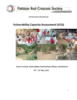 Vulnerability Capacity Assessment (VCA)