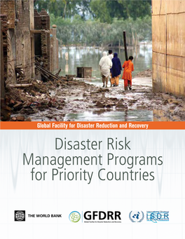 Disaster Risk Management Programs for Priority Countries Disaster Risk Management Programs for Priority Countries