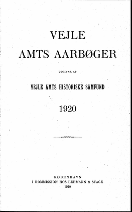 Vejle Amts Aarbøger 1920