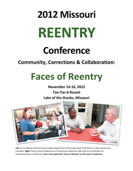 2012 Missouri Conference Faces of Reentry
