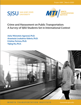 Crime and Harassment on Public Transportation: a Survey of SJSU Students Set in International Context