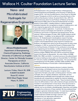 Alireza Khademhosseini from the Royal Society of Chemistry for His Contribution to Microscale Tissue Engineering and Microfluidics