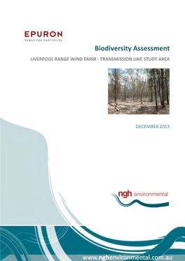 Liverpool Range Wind Farm - Transmission Line Study Area