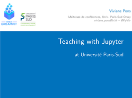 Teaching with Jupyter