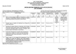 GOVT. of WEST BENGAL Office of the EXECUTIVE ENGINEER-II, CANALS DIVISION IRRIGATION & WATERWAYS DIRECTORATE 9, Galiff Street, Kolkata- 700003