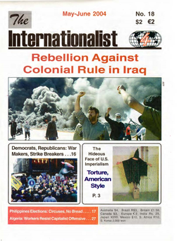 Rebellion Against . Colonial Rule In· Iraq