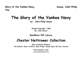 The Glory of the Yankee Navy By: John Philip Sousa