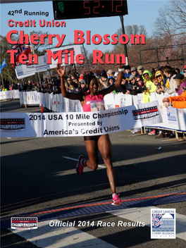 2014 Credit Union Cherry Blossom Ten Mile Run 1 Men's Results