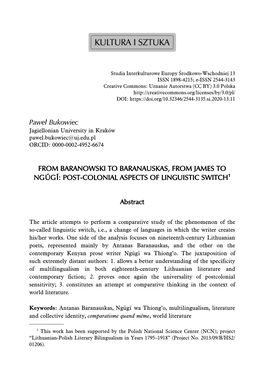 Studia Interkulturowe Europy Środkowo-Wschodniej