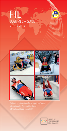 Fil Luge Media Guide 2013 / 2014