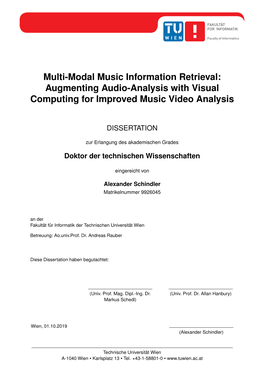 Multi-Modal Music Information Retrieval: Augmenting Audio-Analysis with Visual Computing for Improved Music Video Analysis