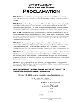 Proclamation