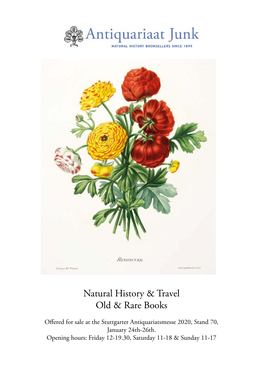 Natural History & Travel Old & Rare Books