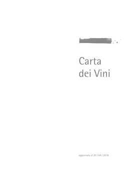 Carta Dei Vini