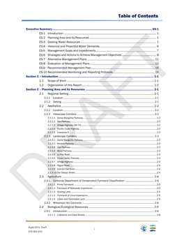 Table of Contents