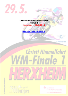 Pressemappe WM Herxheim 2014