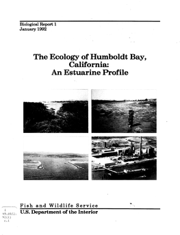The Ecology of Humboldt Bay, California: an Estuarine Profile