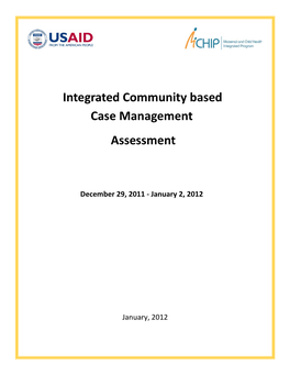 ICCM Assessment Report