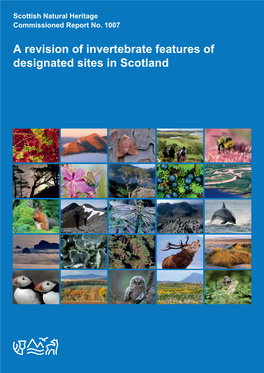 A Revision of Invertebrate Features of Designated Sites in Scotland