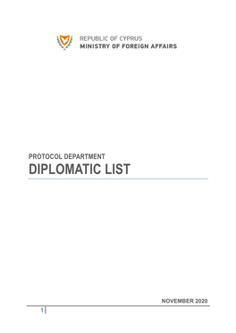 Diplomatic List