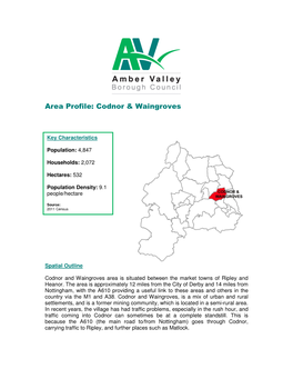 Updated Codnor & Waingroves Area Profile