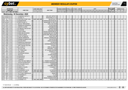 Midweek Regular Coupon 28/12/2020 09:41 1 / 2