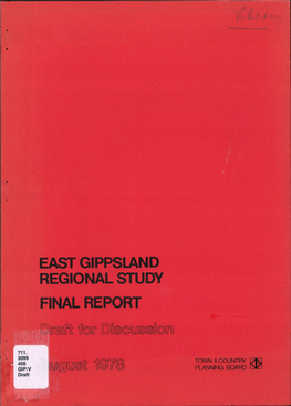 East Gippsland Regional Study Final Report