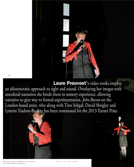 Laure Prouvost's Video Works Employ