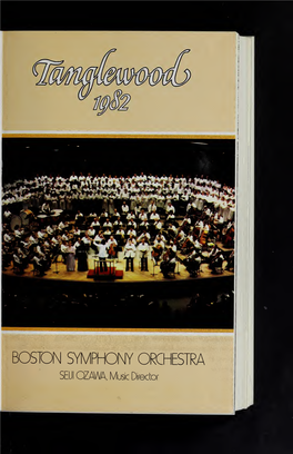 Boston Symphony Orchestra Concert Programs, Summer, 1982
