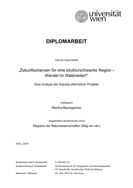 Diplomarbeit