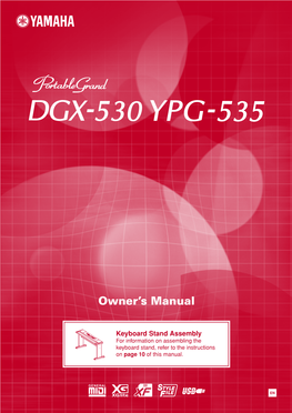 DGX-530, YPG-535 Owner's Manual