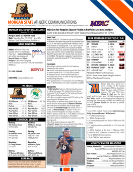 Morgan Stateathletic Communications